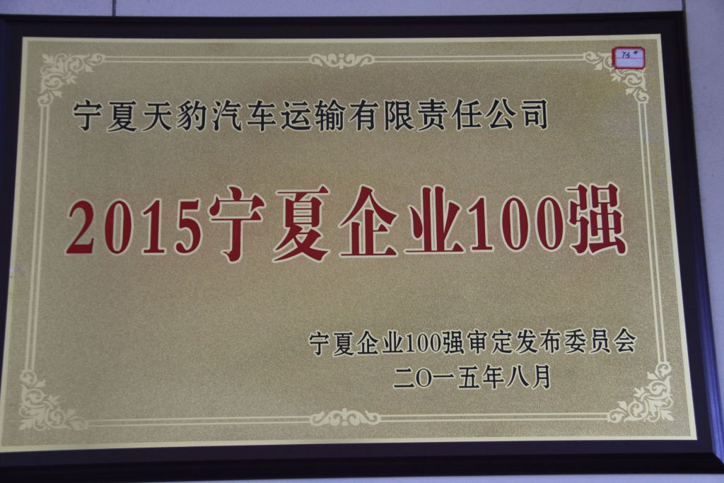 2015寧夏企業100強